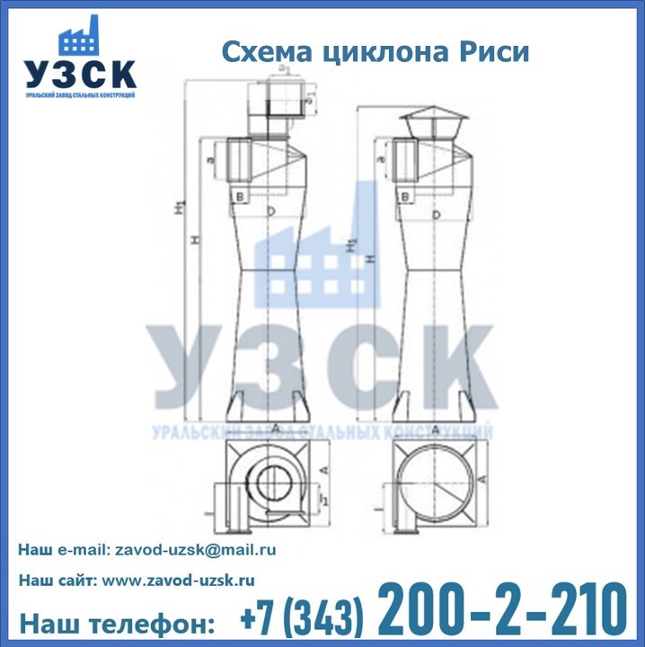 Циклоны Риси в Златоусте